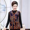 Women's vest autumn and winter velvet thickened vest old lady padded jacket vest