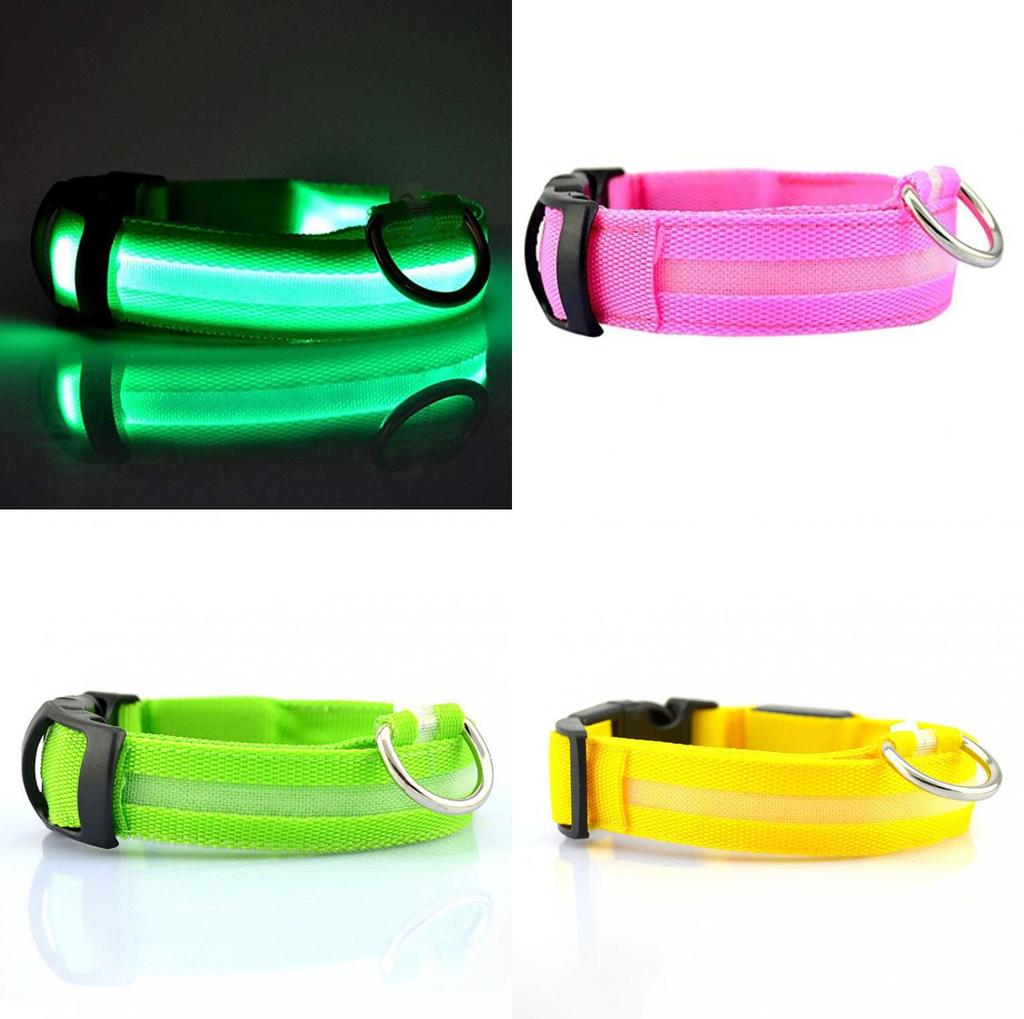 Pet Lighted Dog Collar With Rechargeable Led For Pets Gift During Christmas