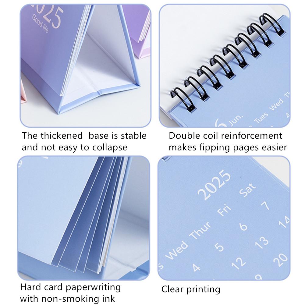 2024-2025 Mini Desk Calendar Standing Flip Desktop Calendar Running From July 2024 To December 2025, Desk Calendar With Stickers