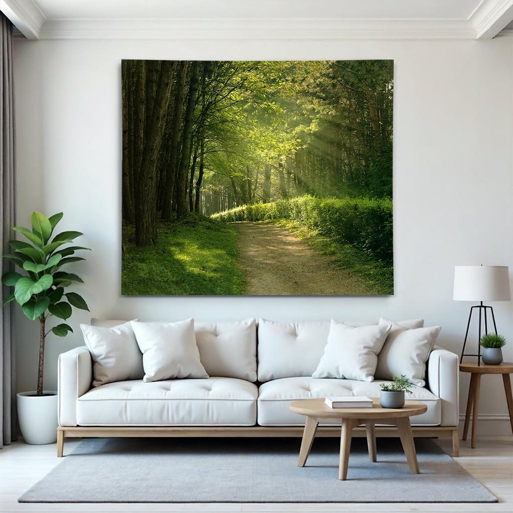 Tropical Beach Palm Tree Tapestry Ocean Scenery Wall Hanging Polyester Summer Aesthetic Decor for Bedroom Living Room Dorm