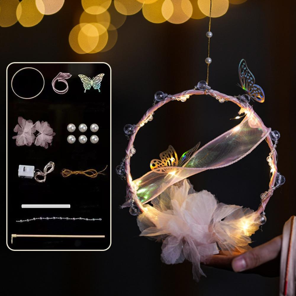 Handmade Mid-Autumn Festival Lantern DIY DIY Material Bag Light-Up Butterfly Lantern  Toy
