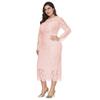 Spring and Autumn Women's Dress Plus Size Long Sleeve Lace Slim Dress Dresses