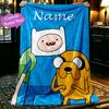 Adventure Time Friends Pattern Blanket, Cozy Blanket for All-Season Comfort On Sofas, Beds, Office, Car, Camping and Travel