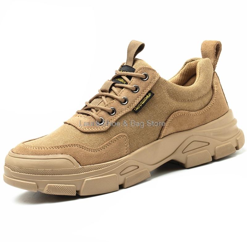 

защитные ботинки мужские ботинки со стальным носком, противоударные, антипрокольные, легкие рабочие защитные ботинки мужские ботинки сварщика, комфорт, защита для рабочих 36