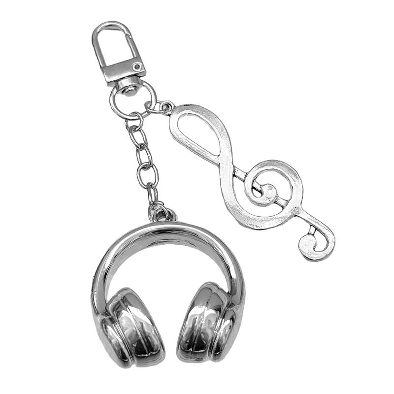 1PC Mobile Phone Pendants Y2K Keychains Airpods Pendant Pendants Minimalist Style Music Note Design Cool Multicolor