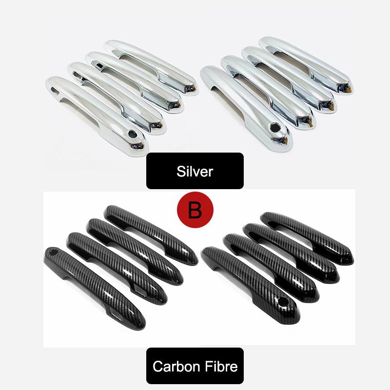 Acoperiri pentru mânerele ușii laterale Autocolante pentru modelare pentru Toyota Highlander Kluger -2022 ABS Car Styling