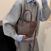 Retro Pu Leather Shoulder Bag For Women Tote Bag Fashion Commuter Crossbody Bag