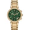 MK6263 Parker Green Dial Chronograph Ladies Watch