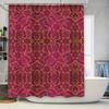 Luxury Bohemian Floral Printed Shower Curtain Waterproof Bathroom Decor