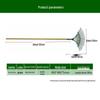 22-Tooth Powder-Coated Steel Garden Rake