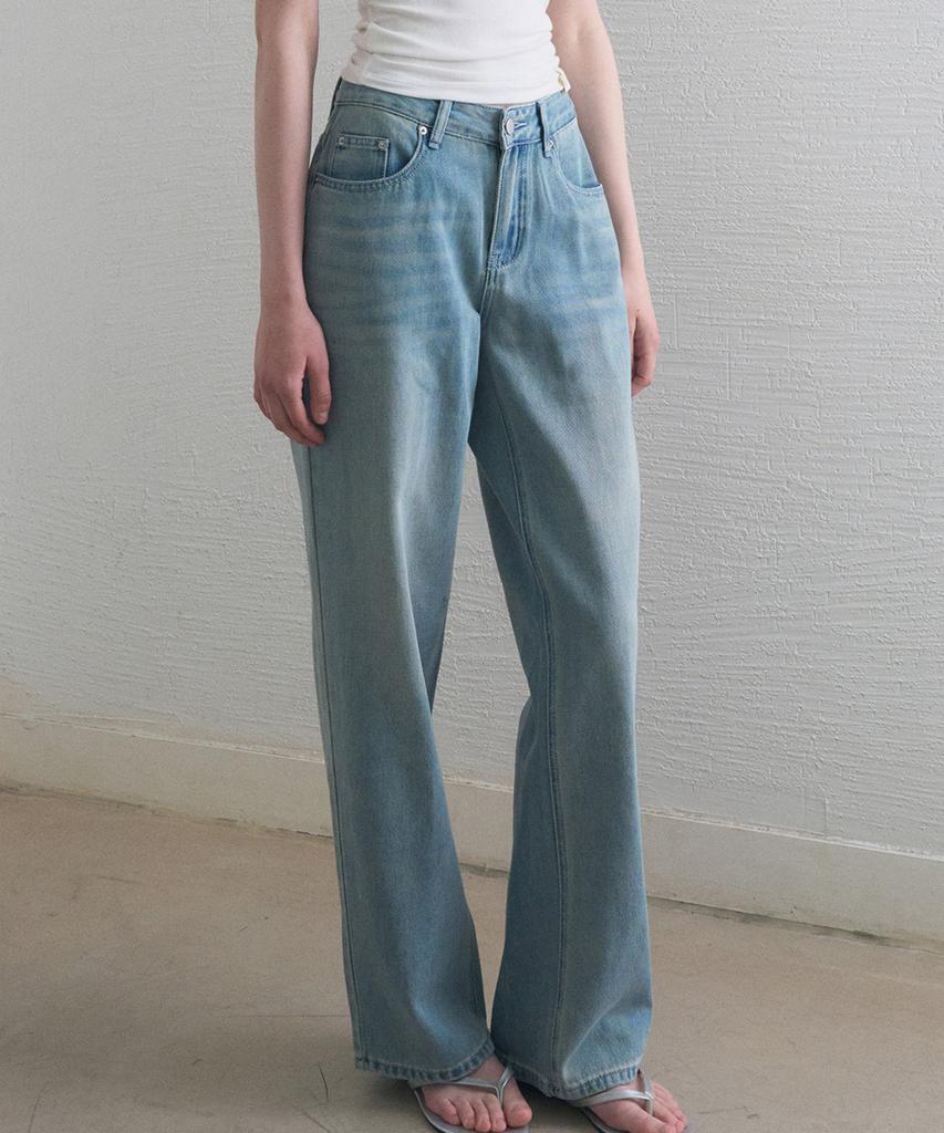 HAINT Nico Vintage Washed Denim Pants_Blue