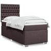 Vidaxl Letto Continentale Con Materasso, Marrone, Tessuto, 100X200 Cm