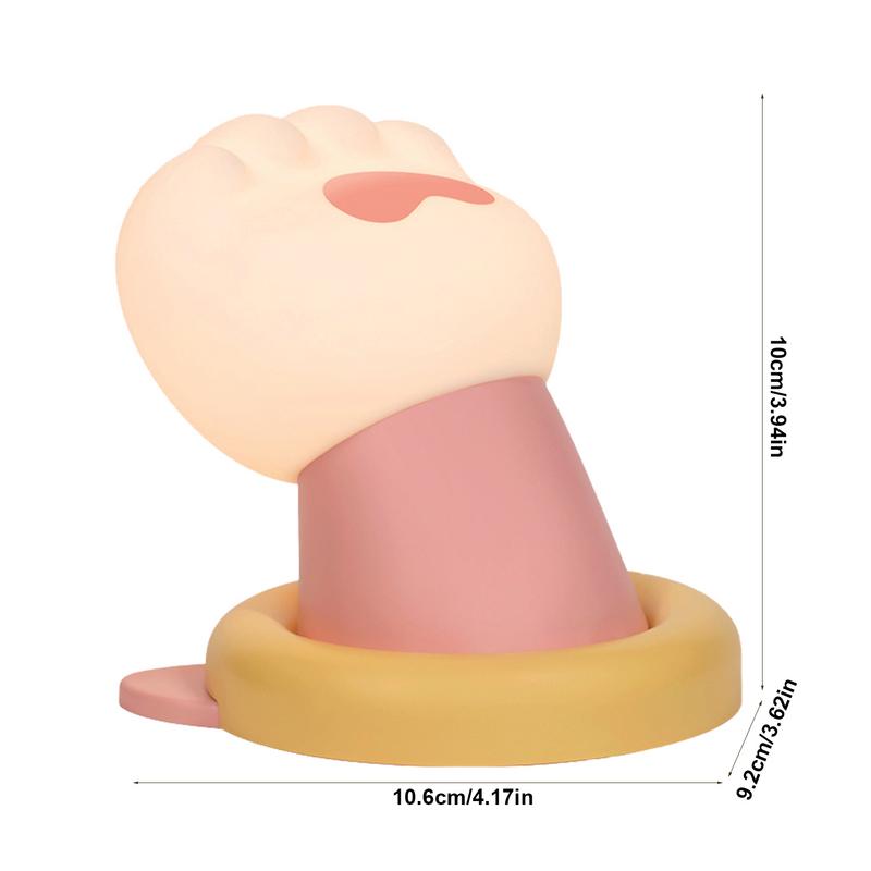 Paw Night Light Dimmable Clapping Light Novelty Hand Lamp Adjustable Brightness Night Lamp Cute Bedside Lamp For Home Decor