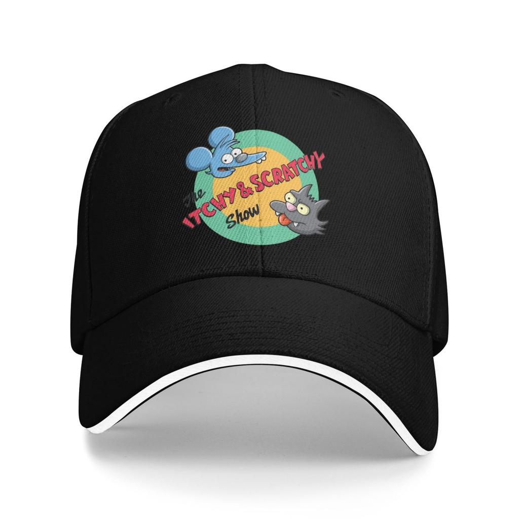 Unisex Baseball Hats The Itchy And Scratchy Show Cartoon Animation Streetwear Sports Baseball Caps Hip Hop Cap Casquette Hats