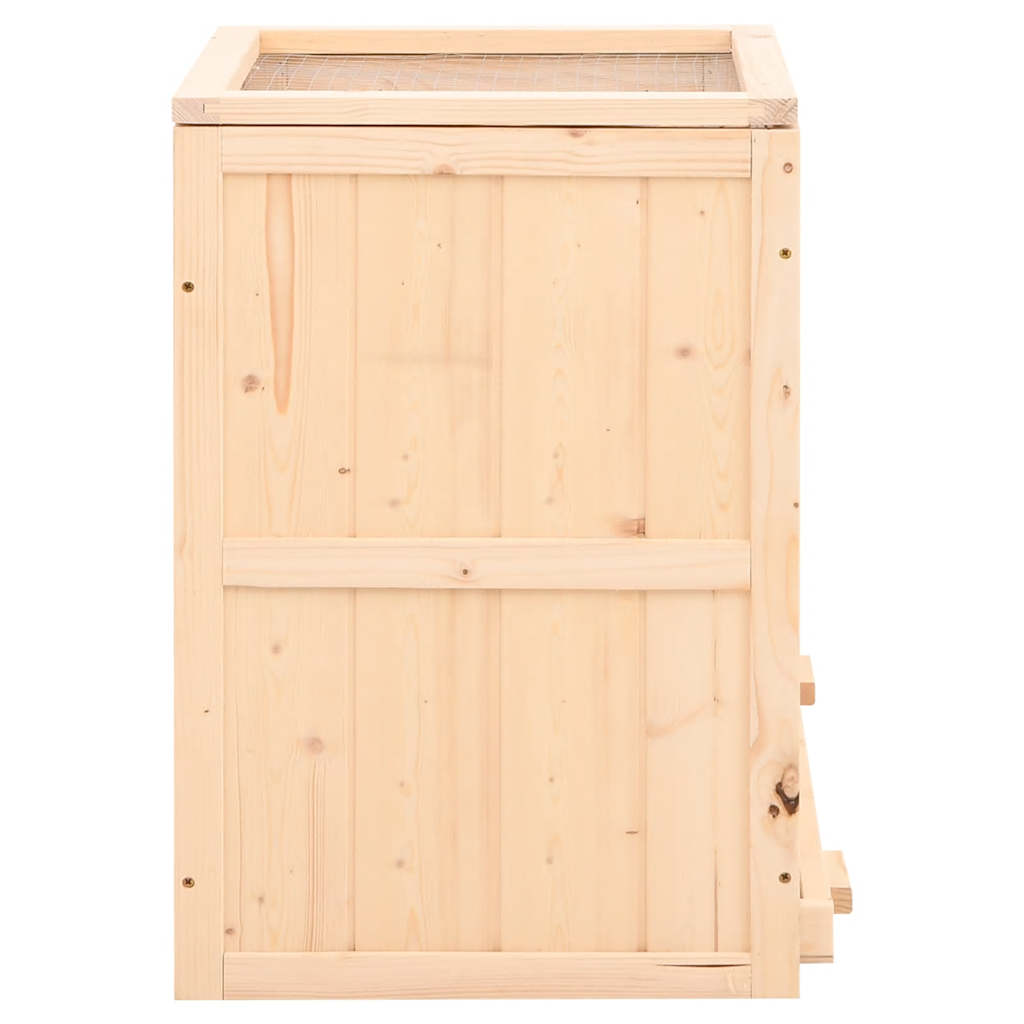 Vidaxl Hamster Cage, 81X40X60 Cm, Solid Fir Wood