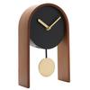 Interval Pendulum Wooden Desk Clock - Black & Gold