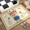 Cute Animal Carpet Mat Rug Deer Mouse Bear Design with Fruit Lollipop Pattern Home Decoration Floor Mat Kitchen Mat Welcome Mat
