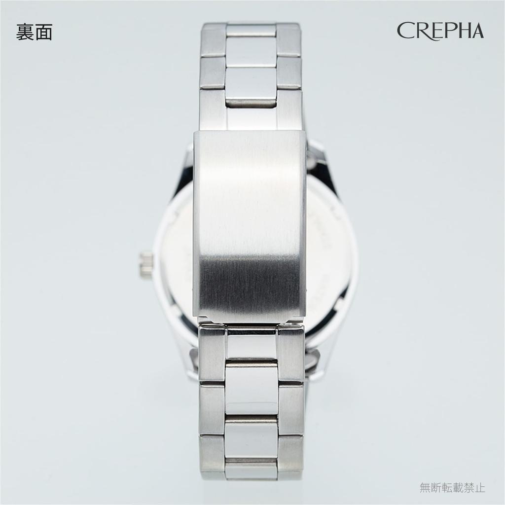 CREPHA Analog Metal (Klepha) Men's Watch, Waterproof, Band, Silver, SV-AM266-BKS