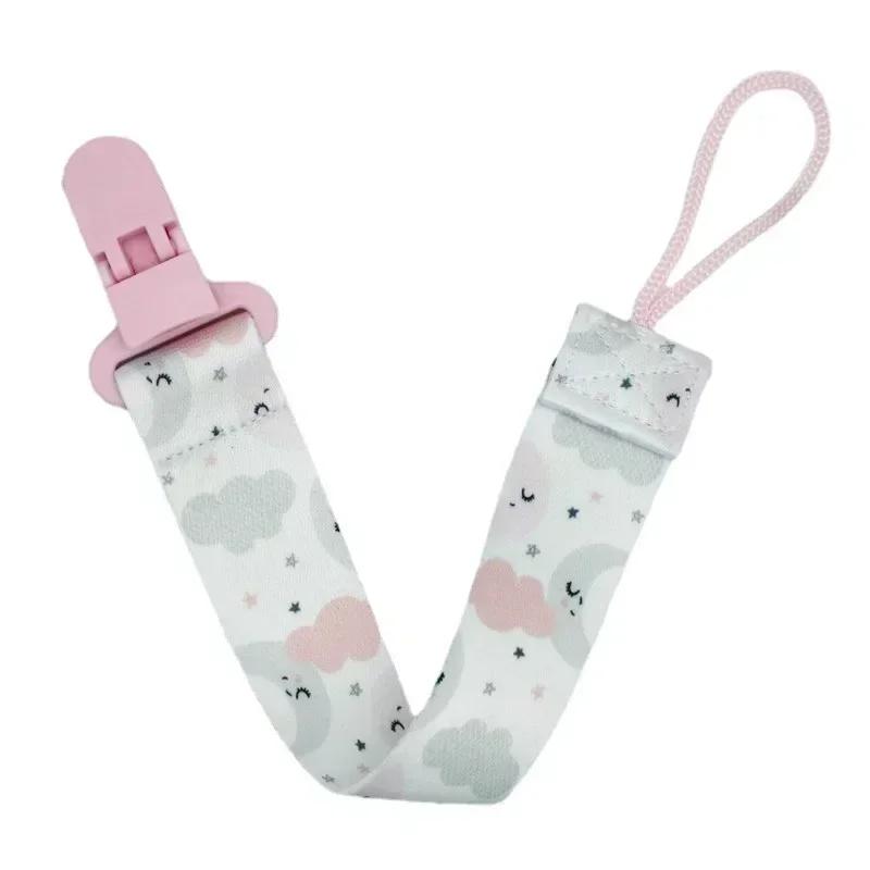 1PC New Baby Stroller Accessories Anti-Drop Hanger Belt Holder Toys Stroller Strap Fixed Print Pacifier Chain for Child