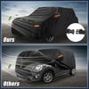 Motoforti Waterproof SUV Car Cover for Ford for Mustang GT/Bullitt with Zipper Black