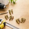 Short Expansion Screw Set for Cabinet Door Hinge Repair and Installation Suitable for Stone Tile Partition and Furniture Board Use