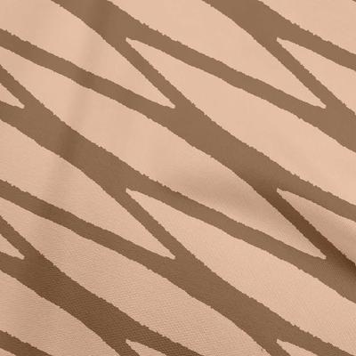 Cotton Flex Dark Beige Fabric Abstracts Sewing Material Print Fabric By The Yard 40 Inch