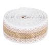 1pcs Lace Mesh Trim Burlap Ribbon Roll 5.5 Yards Lace Burlap Ribbon Jute Ribbon Roll  DIY Crafts