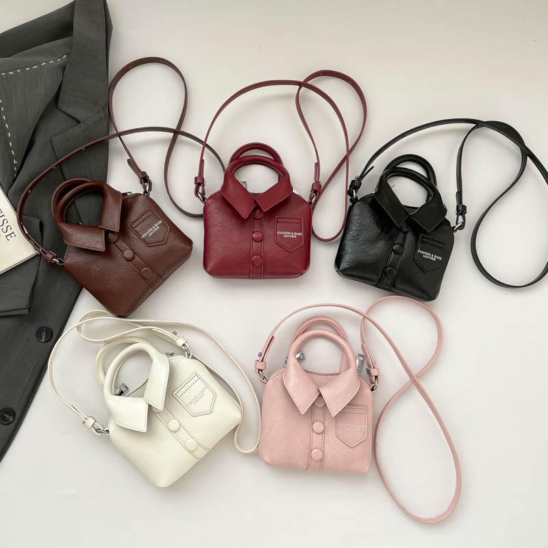 New Women's High-End Mini Bag Creative Shoulder Purse, Versatile Top-Handle Crossbody Handbag with Unique Clothing Design
