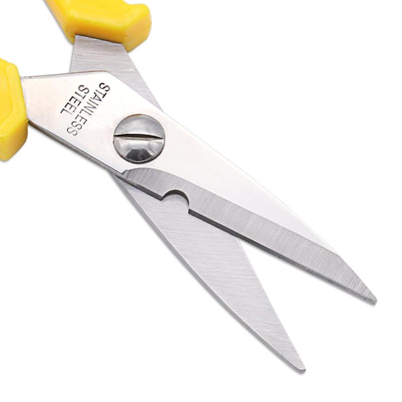 Portable Stainless Electrician Scissors Heavy Duty Shears Multi-purpose Cutter Blade for Electricians Working Tools