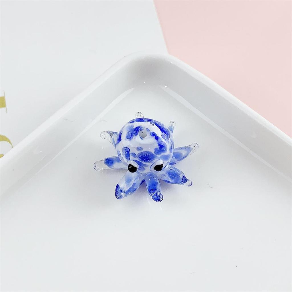 Colored Glass Octopus Beads for DIY Jewelry Making