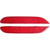 Bumper Reflector Compatible for Nissan Rogue 2014-2022 No.26565JJ90A/26560JJ90A, Durable ABS Plastic Red Rear Left Bumper Reflector Side Marker