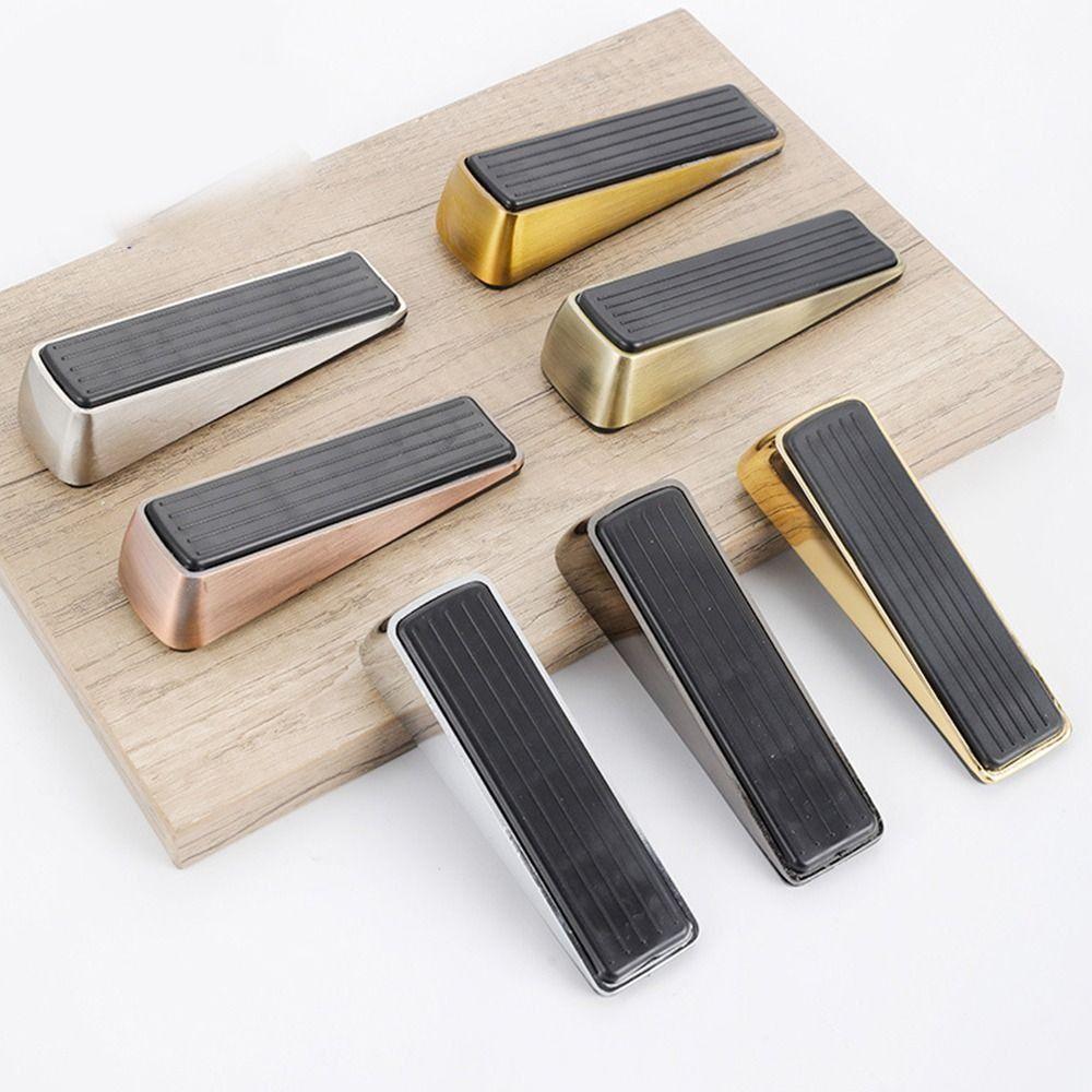 Zinc Zinc Zinc Alloy Door Wedge Mobile Door Stop Anti-skid Door Stopper  Floor