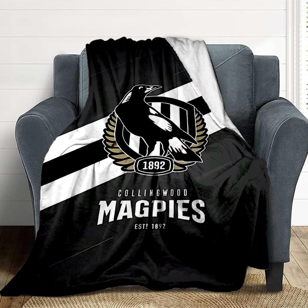 Magpies Team Flannel Blanket Throw Blanket Soft Warm Sofa Bed Camping home Decor Unique Christmas Gift C9261633