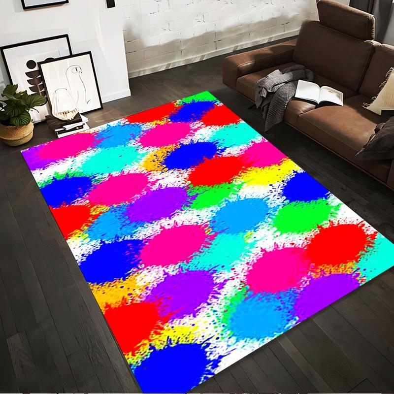 

Multicolor Splash Pattern Carpet for Living Room or Bedroom Decor Suitable for use as an anti-slip for living room bedroom sofas 40x60cm( 15x23in )