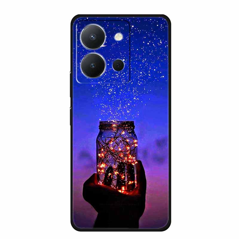 Phone Case For Vivo Y36 4G Back Cover Case 6.64" Shockproof Black Silicone Soft Funda For Vivo Y36 Case Coque For VivoY36 Y 36