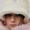 Tatiana Gefrorener Weißer Fell-Bucket-Hat HT8166