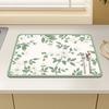 Kitchen Drain Mat Countertop Diatom Mud Absorbent Mat Dishes Water Control Mat Coffee Mat Desktop Insulation Tea Mat