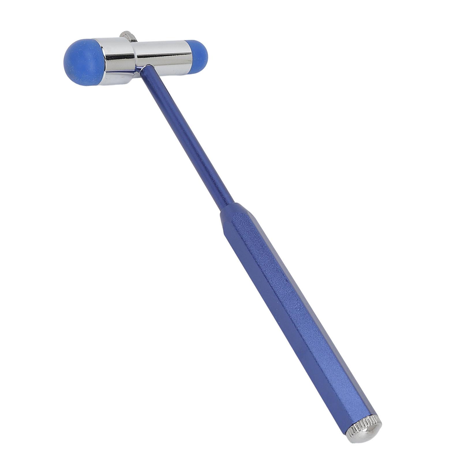 

Reflex Hammer Aluminum Alloy Tromner Neurological Reflex Hammer with Humanized Handle Blue синий