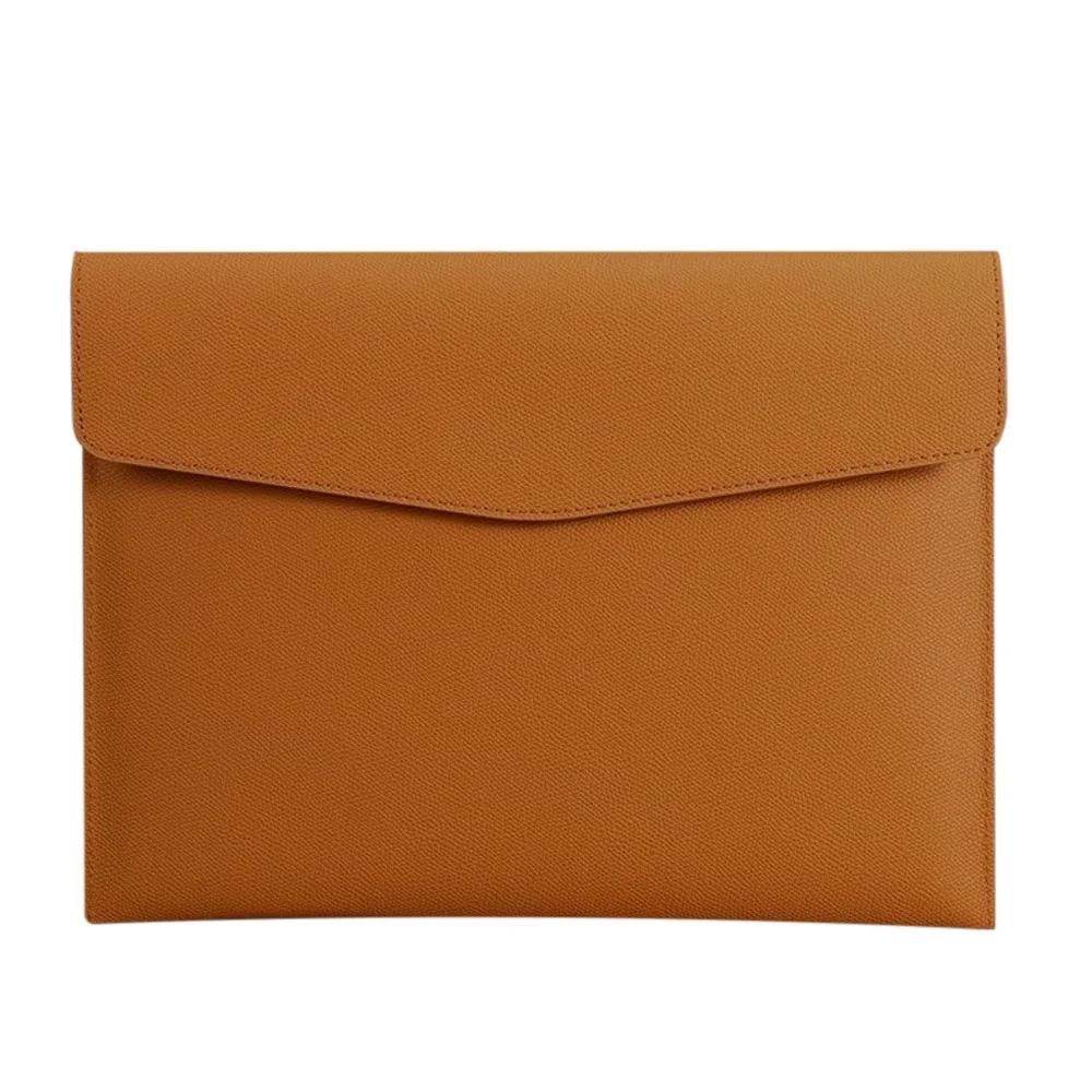 Leather Document Bag A4 Envelope Document Holder Quality Briefcase Data Contract Bill File Bag Document Organizer Storage Bag