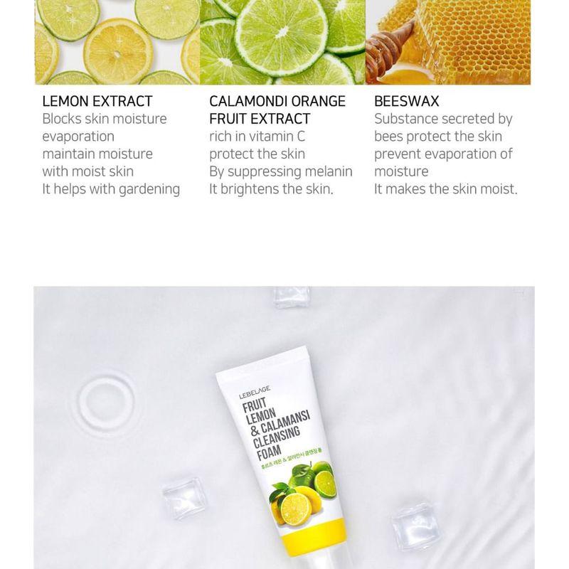 LEBELAGE - Fruit Lemon & Calamansi Cleansing Foam