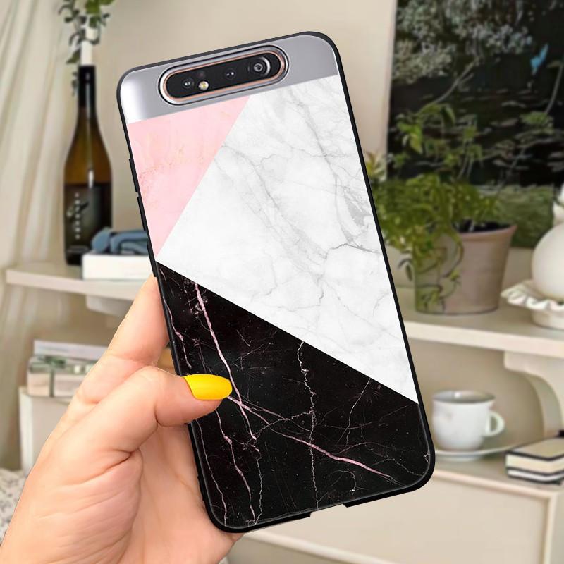 Case For Samsung A80 Case Soft Silicone Cartoon Back Cover For Samsung Galaxy A80 GalaxyA80 A 80 A805 Fundas shell Black coque