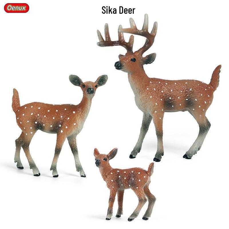 Cross-Border Christmas Wildlife Deer Model Cake Decoration Set