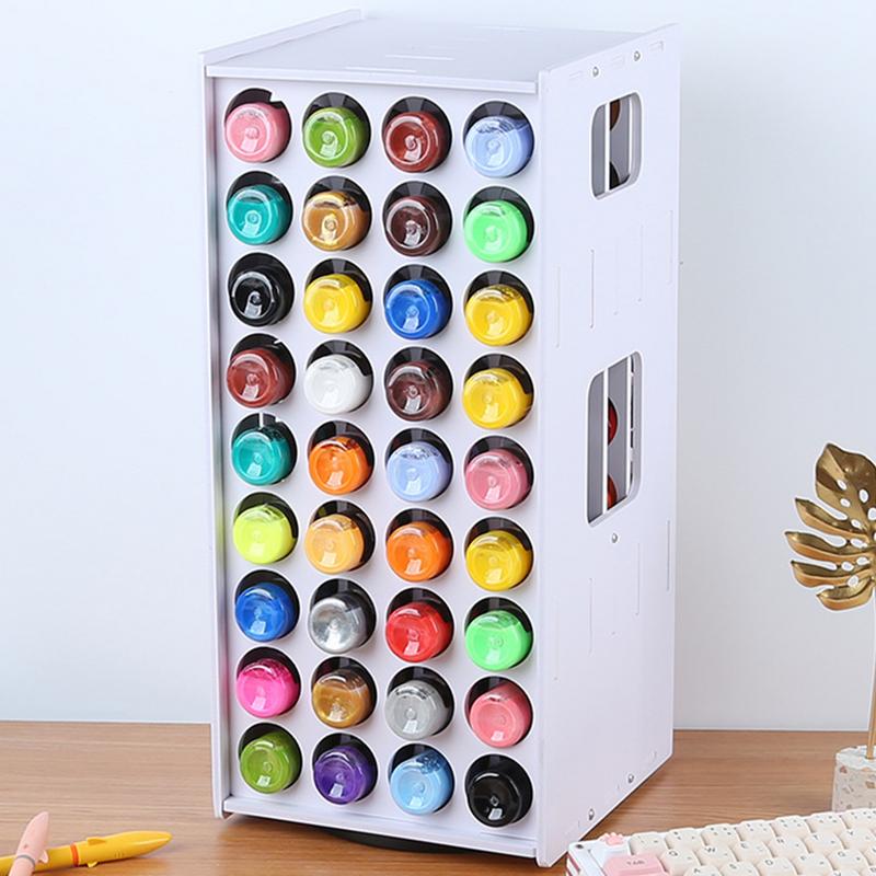 Organizzatore per Pittura a 72 Scomparti Rastrelliera Verticale Rotante a 360 Gradi Portapitture Multifunzionale Supporto per Pastelli a Olio Rossetti