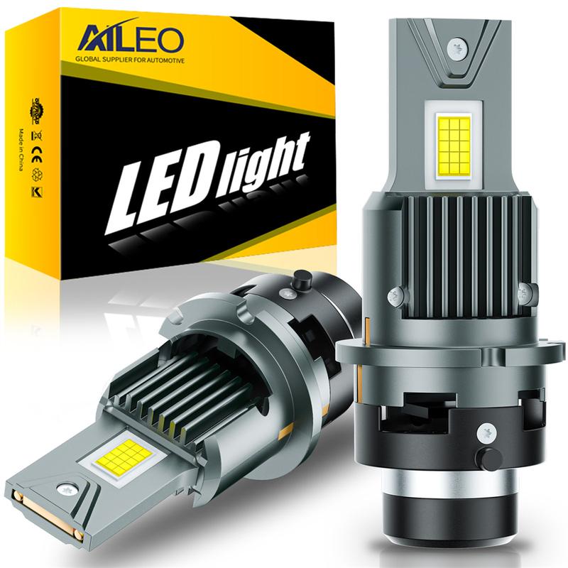 AILEO D2R D2S D4S D4R LED Headlight Bulbs 6500K White Conversion Kit Xenon HID Light Replacement CANBus Error Free Plug and Play D4R D4S