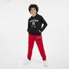 Nike Sportswear Collaboration Series MLB New York Yankees Black Fleece Hoodie + NBA Chicago Bulls Red Jogger Pants 3Z3B7SBGY-NYY+3Z2B7FELM-BUL