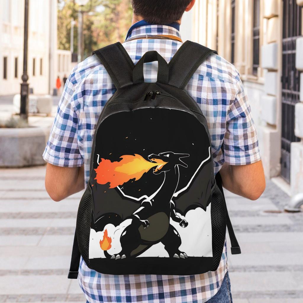 Fashion Backpacks Pokemon Backpack Daypack Charizard Mochila Travel Large Capacity Rucksack