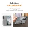 Premium Wristband Invisible Stands Case for Samsung Galaxy Z Fold 7 6 5 4 3 Hand Wrist Strap Folding Hidden Stand Silicone Cover