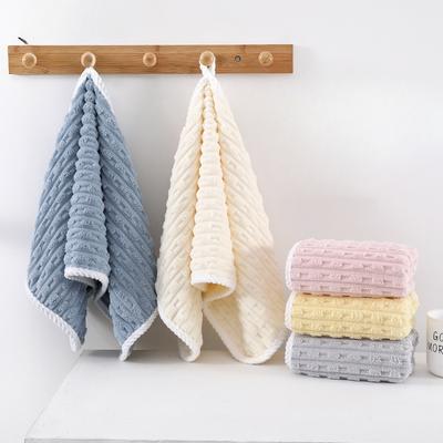 Summer Thin Coral Fluff Towel Household Face Towel Soft and Absorbent Facial Towel Not Easy To Shed