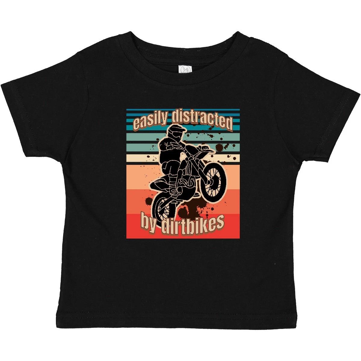 Inktastic Dirt Biking Off Road Motocross Baby kids boys T-Shirt Bmx Mud Racing Race Infant 110