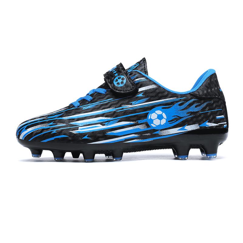 Children Football Sports Shoes Field Sports Resistant Spikes Football Boots Society Long TF/FG Outdoor Professional Boy Football Shoes